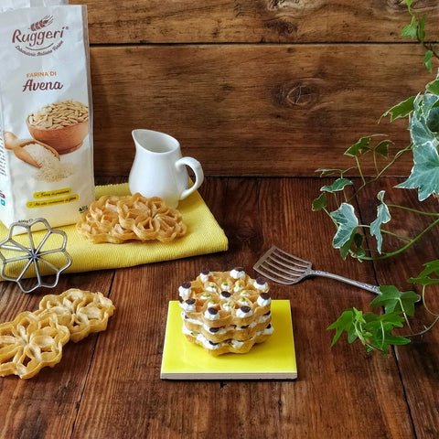 Frittelle con yogurt greco e gocce di cioccolato con Farina di Avena