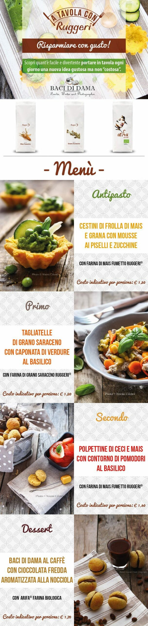 A tavola con Ruggeri - Made with Baci di Dama