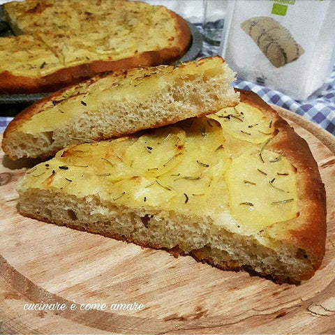 Focaccia soffice con patate | Pasta Madre Essiccata Bio