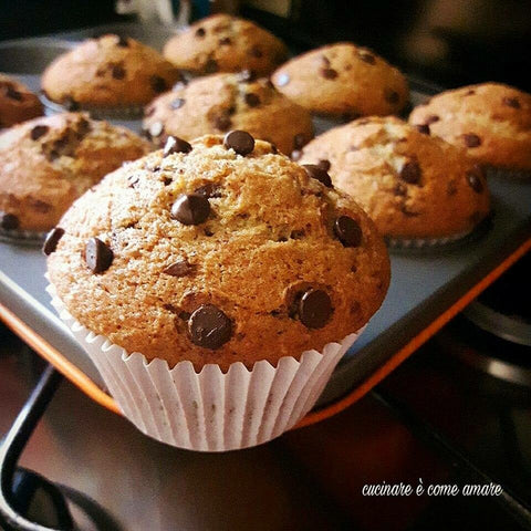 Muffin ricotta e gocce di cioccolato | Arifa Farina Bio