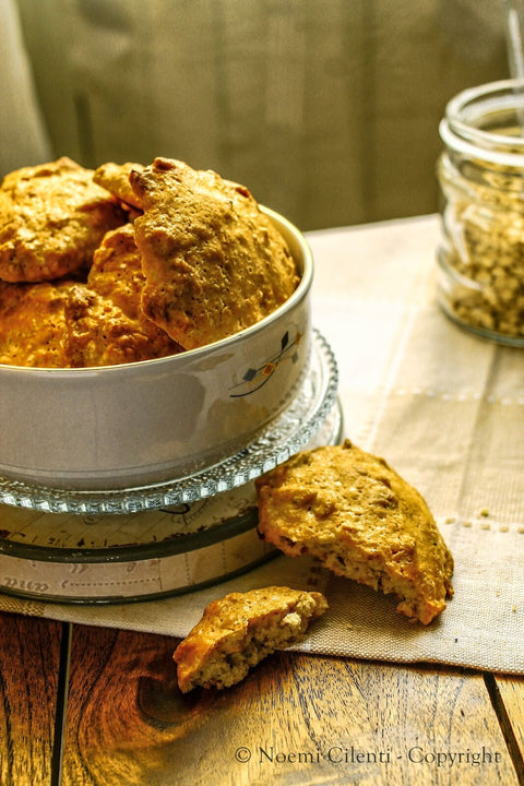 Biscotti con fiocchi di avena e farina di arifa