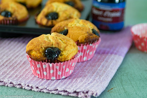 Muffin alle amarene | Farina di Grano Tenero Macinata a Pietra