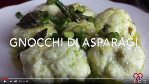 Video ricetta, Gnocchi agli asparagi con Arifa Farina Biologica