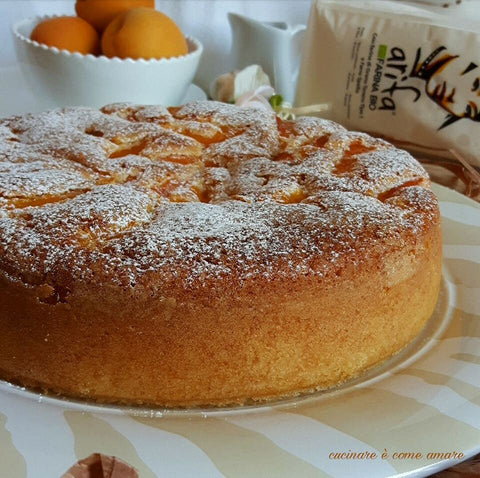 Torta con albicocche, soffice e buonissima