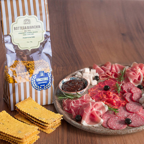 Crackers senza lievito con curcuma
