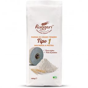Stone-ground type 1 wheat flour