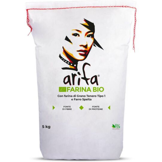 Arifa farina bio - sacco professionale da 5Kg
