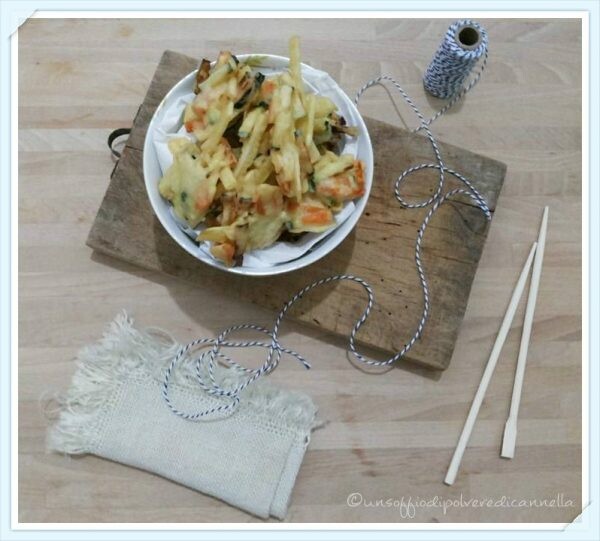 Kaki Age o tempura di verdure | Farina di Riso Ruggeri