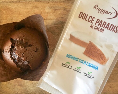Muffin al cacao | Preparato Dolce Paradiso al cacao Ruggeri